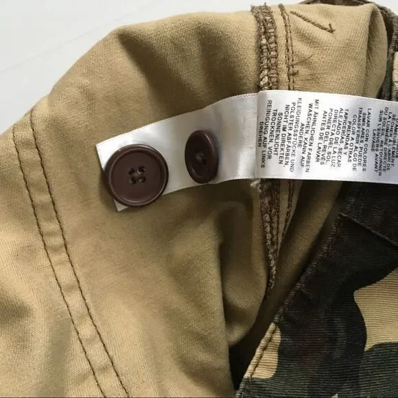 ASOS DESIGN Camo Combat Ankle Pants Mid Rise Womens Size‎ 14 Slim Fit Pockets - Picture 6 of 8